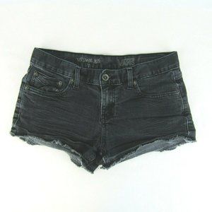 Vans Vintage Mini Black Shorts Cut Off Raw Hem